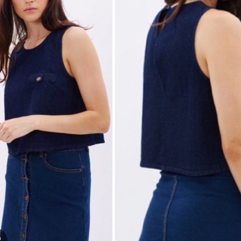 Denim Crop Top